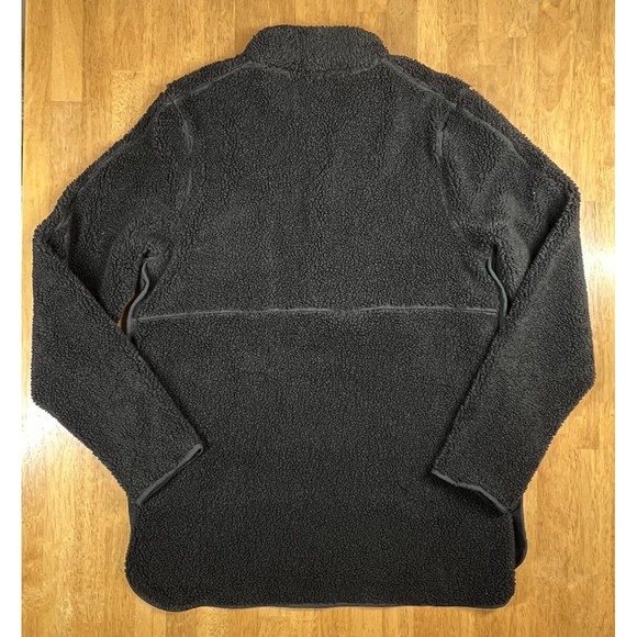 Nike Men’s Yoga Sherpa Fleece Pullover Sweater DD2182-010 Black Size Medium - Picture 2 of 5